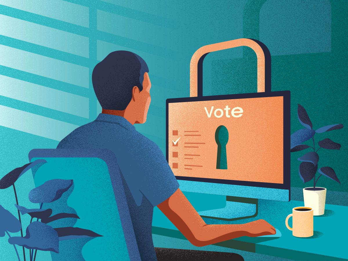 Lumo Elections secure electronic voting platform with voter verification OTP validation and live election projections in Ghana